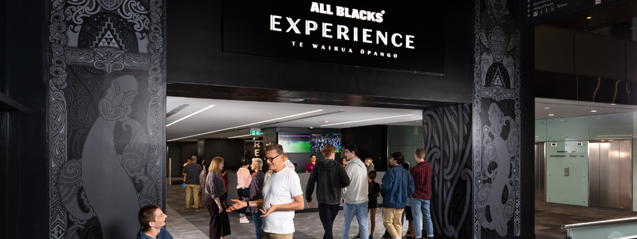 Delegates arriving at the All Blacks Experience