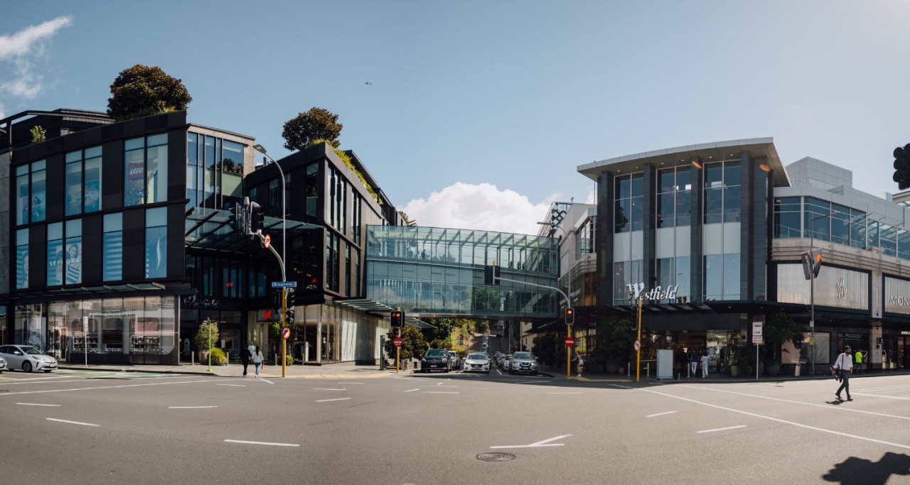 Exterior of the Westfield Newmarket mall.