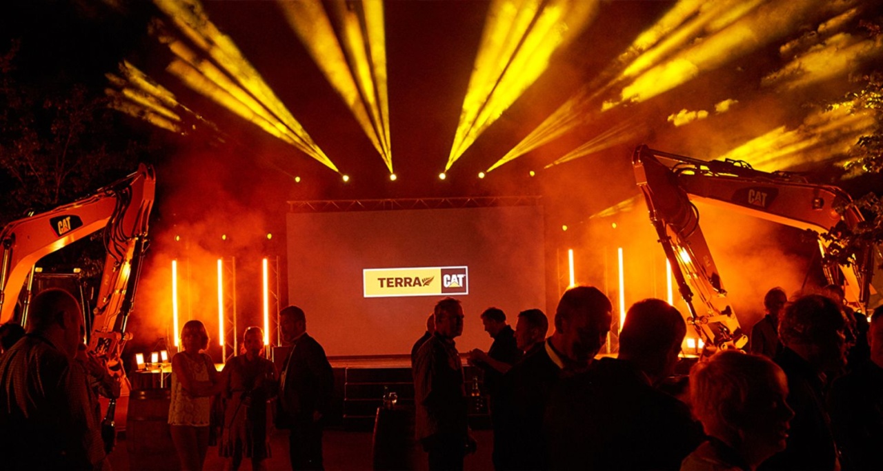 AV Events lighting services at a CAT event
