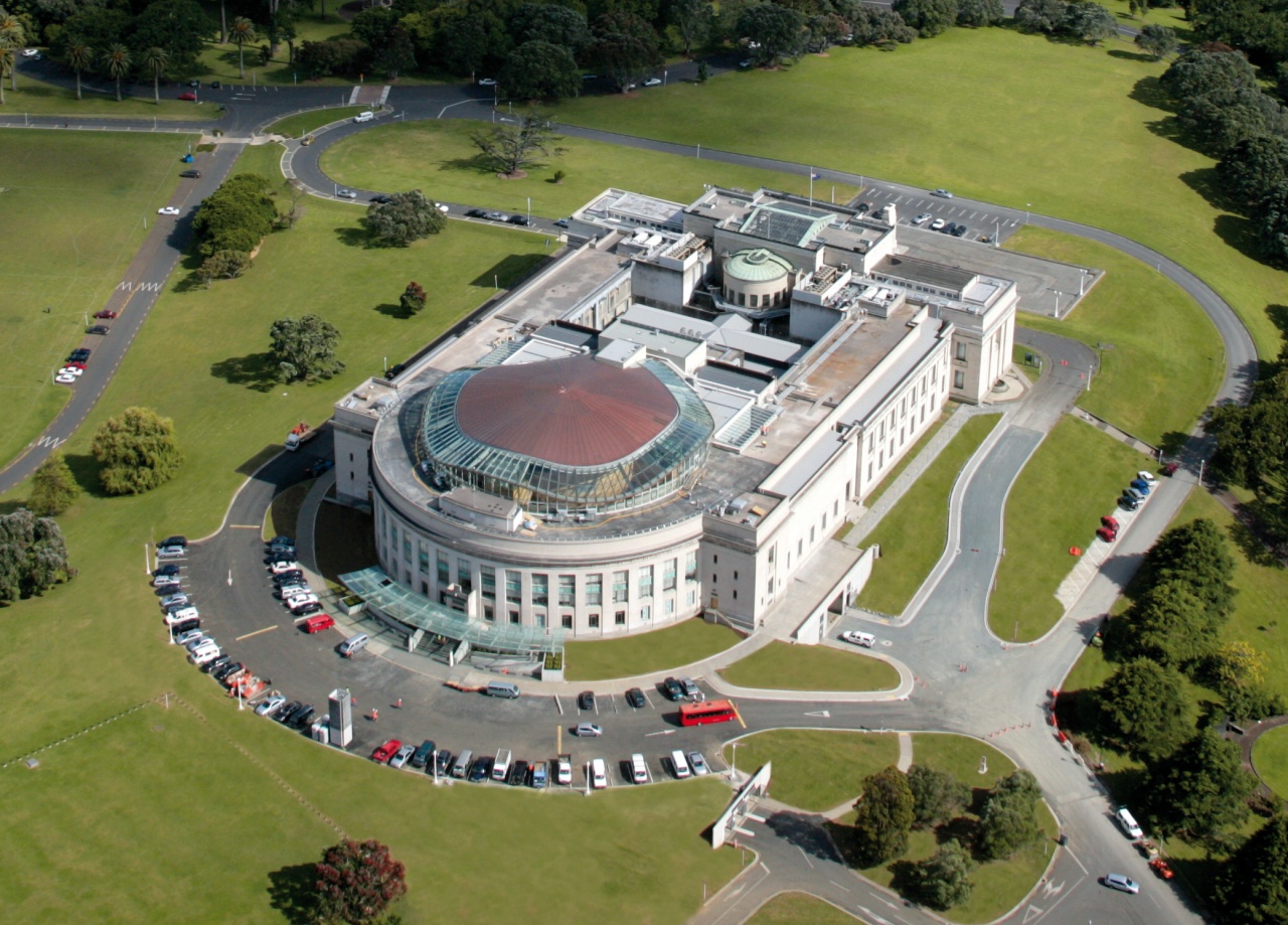 Arial shot of the museum