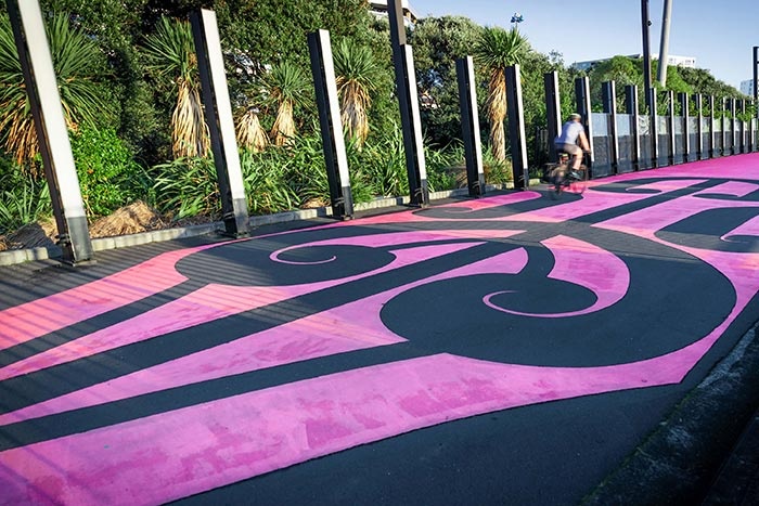 Te Ara i Whiti Lightpath in Auckland