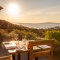 Table outside on Mudbrick's rooftop bar