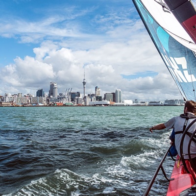View from America's Cup boat