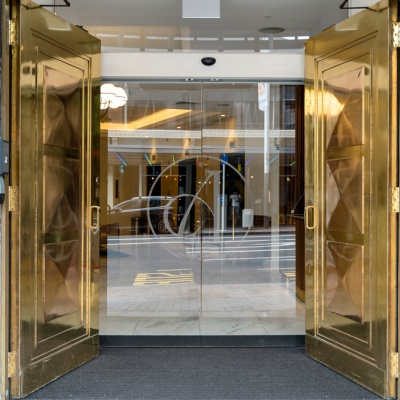 Brass entrance