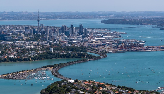 Auckland City Skyline